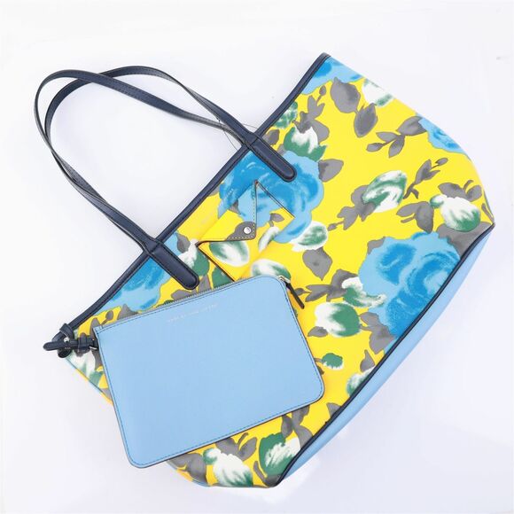 Marc by Marc Jacobs Reversible Jerrie Desert Rose Canvas Tote Yellow - Picture 12 of 12